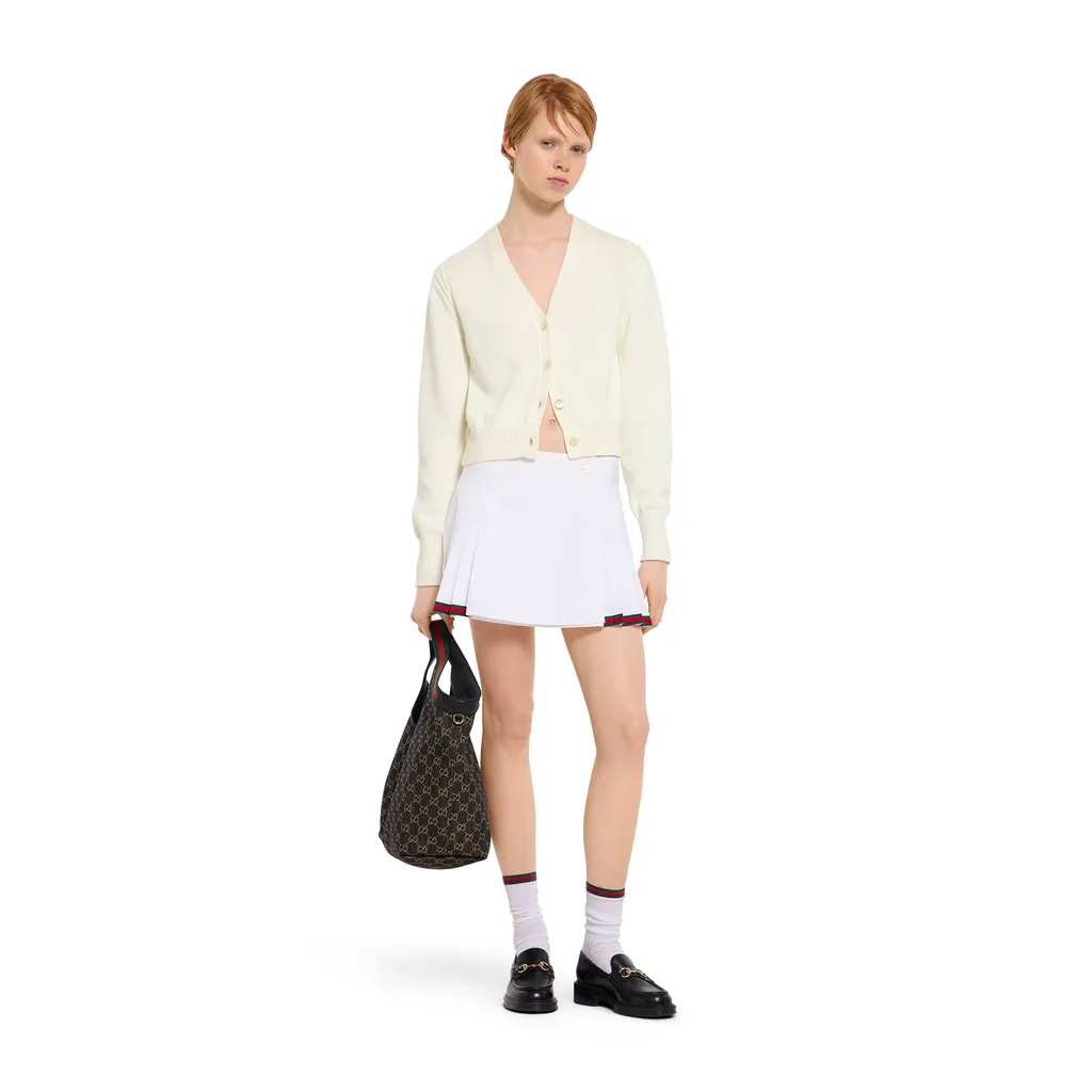 Cotton Cardigan With Embroidery