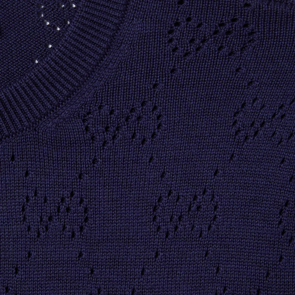 Gg Pointelle Cotton Silk Cardigan