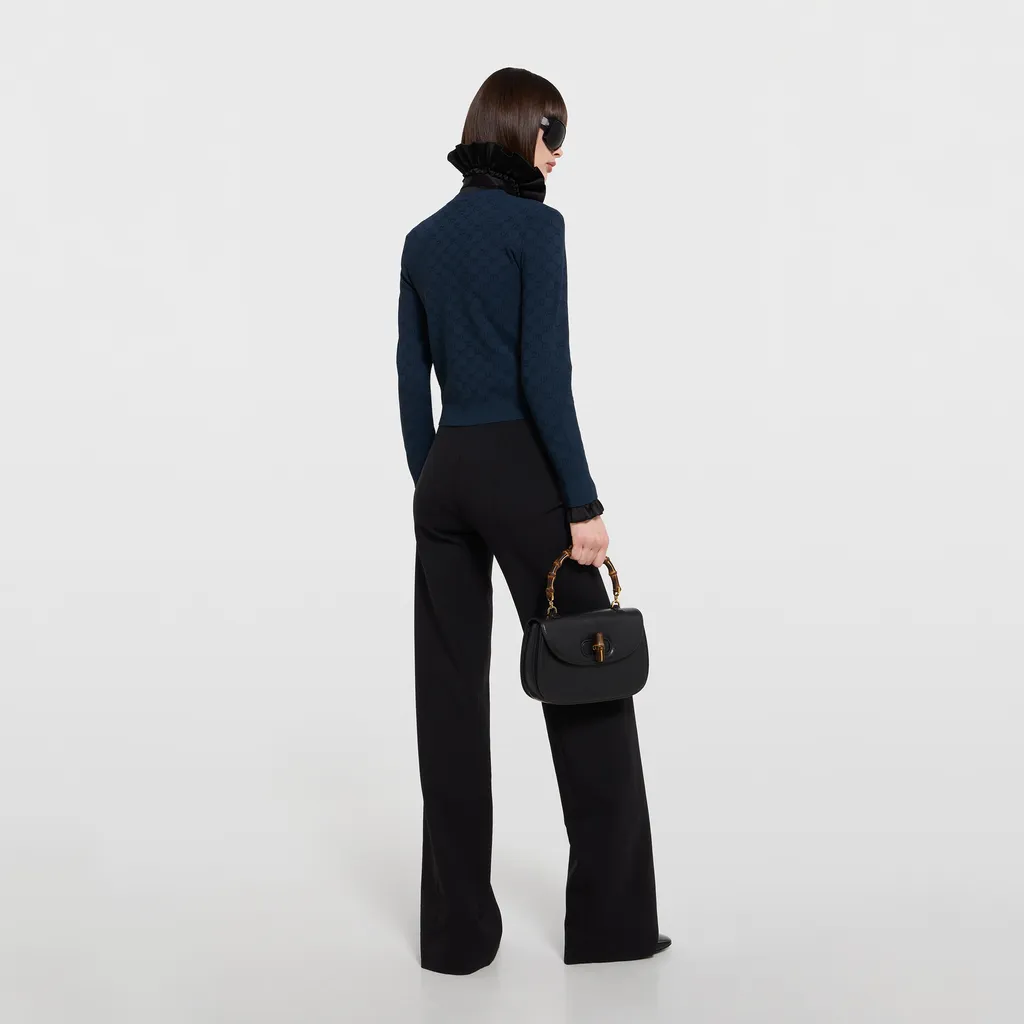 Gg Fine Fabric Jacquard Cardigan
