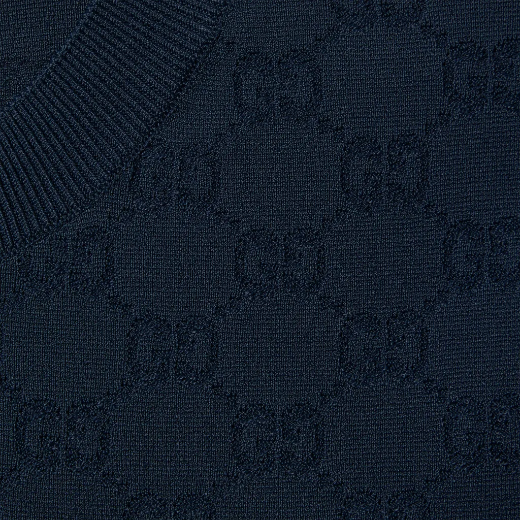 Gg Fine Fabric Jacquard Cardigan