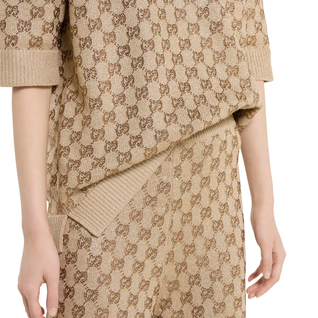 Wool Cashmere Leisure Trousers With Crystals