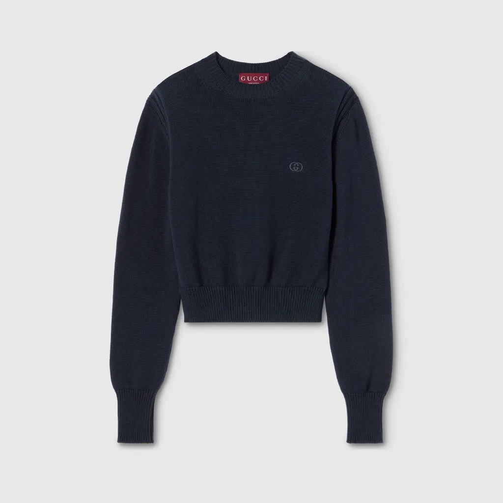 Cotton Sweatshirt With Embroidery