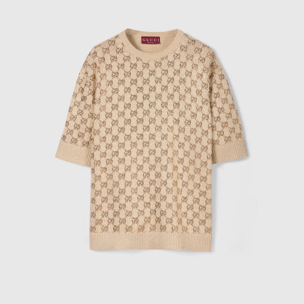 Wool Cashmere Jumper With Crystals
