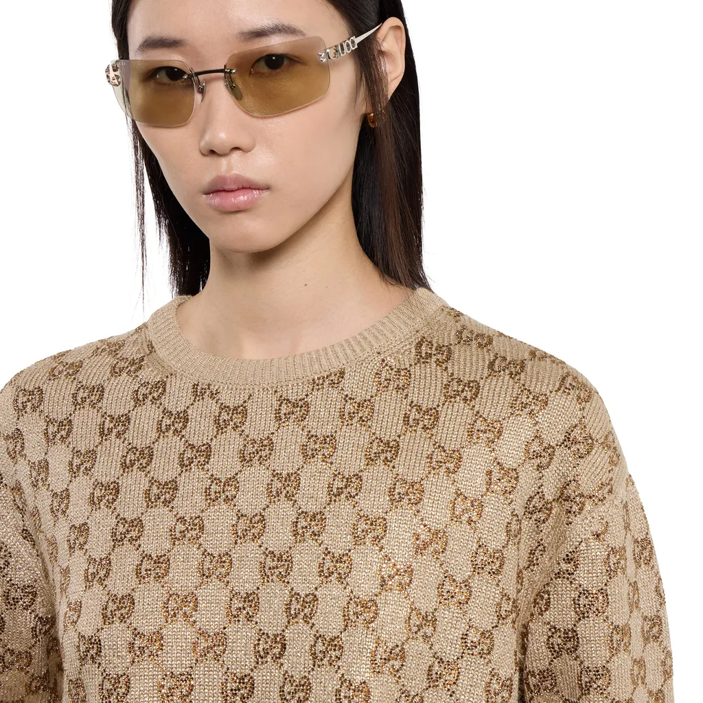 Wool Cashmere Jumper With Crystals