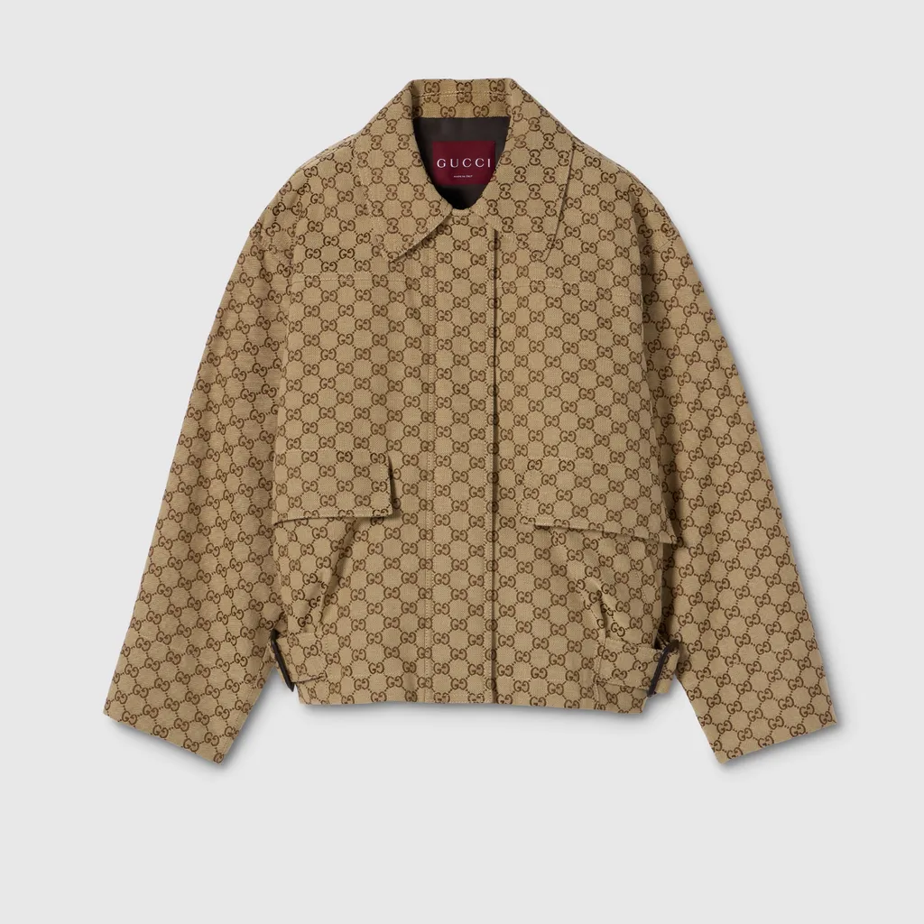 Gg Canvas Bomber Jacket