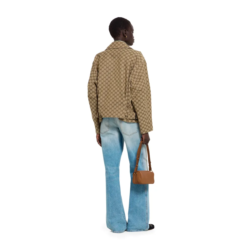 Gg Canvas Bomber Jacket