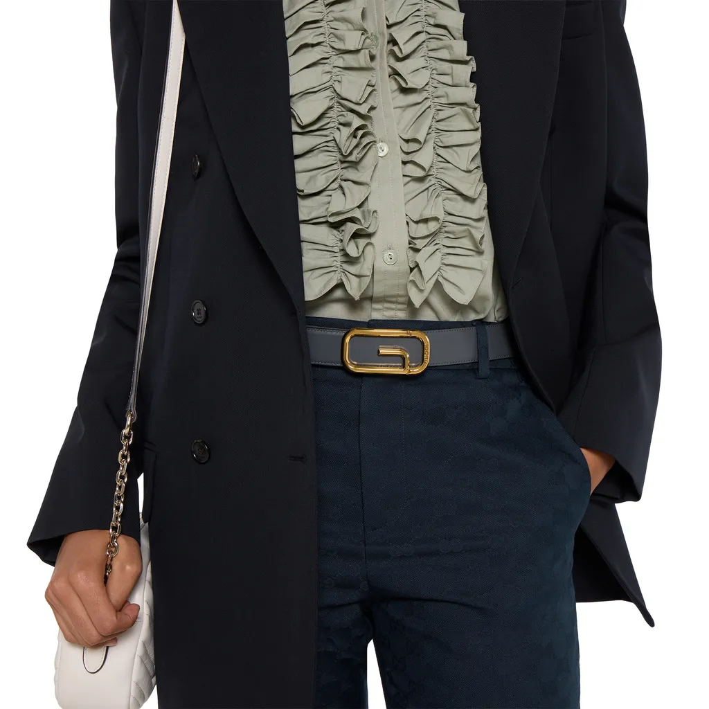 Gg Cotton Gabardine Trousers