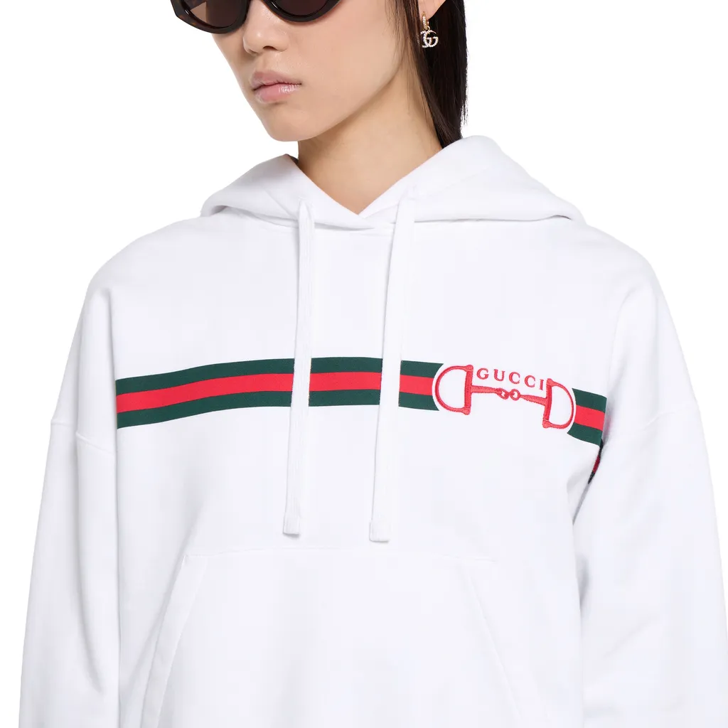 Cotton Jersey Sweatshirt With Print