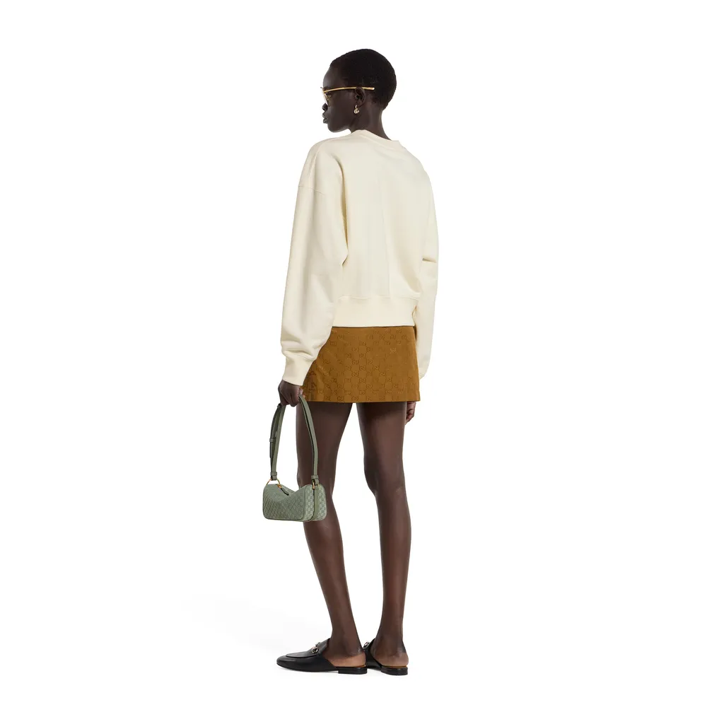 Cotton Jersey Sweatshirt With Print