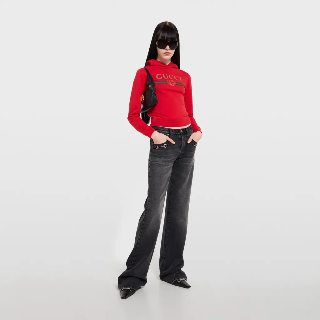 Cotton Jersey And Cashmere Sweatshirt With Print