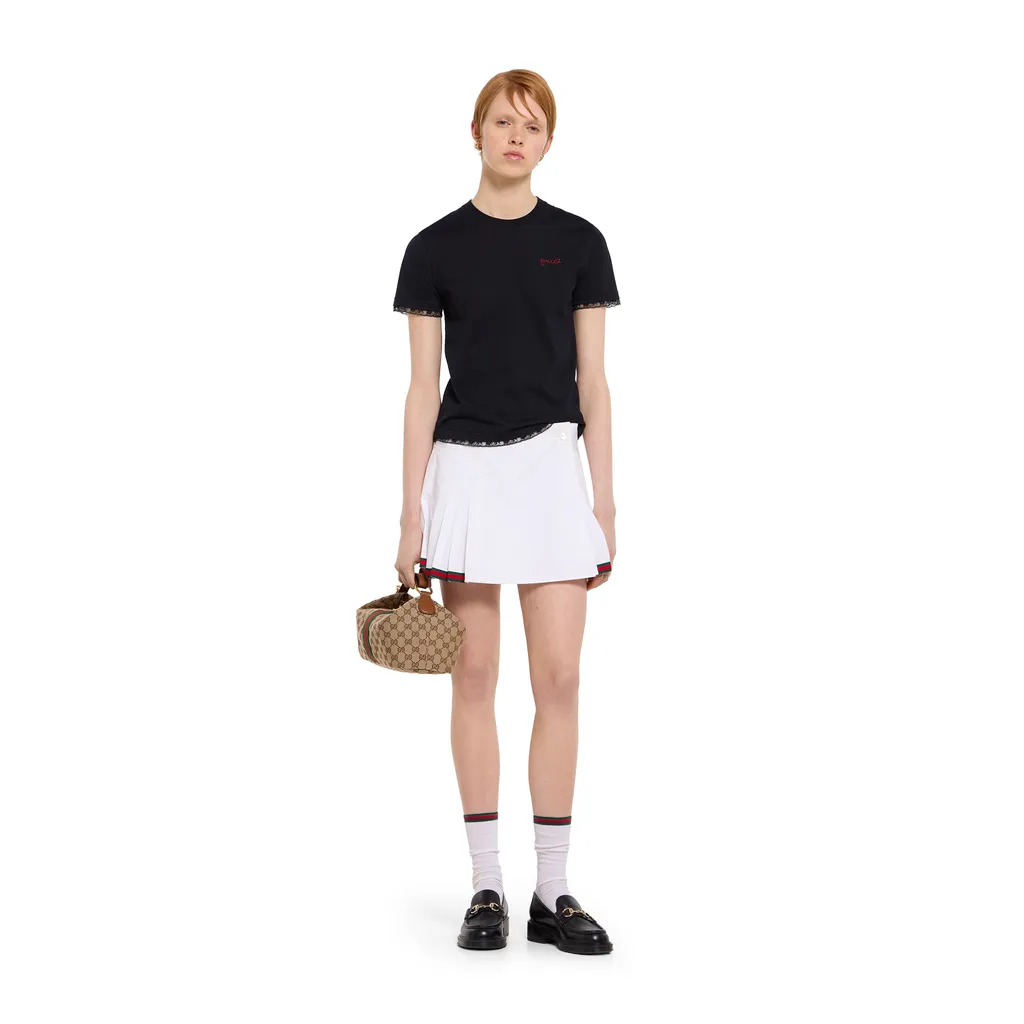 Cotton T-Shirt With Embroidery