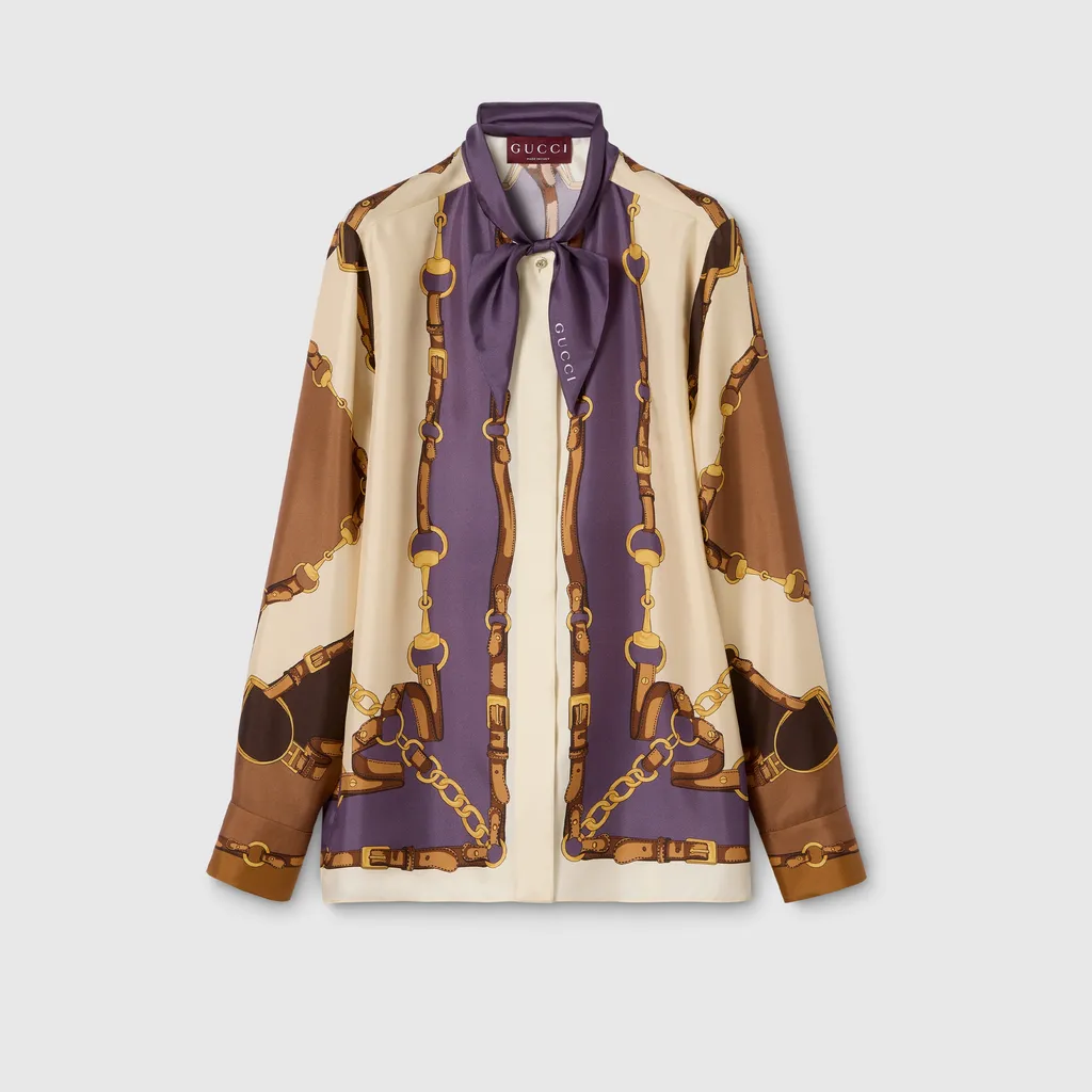 Printed Silk Till Shirt