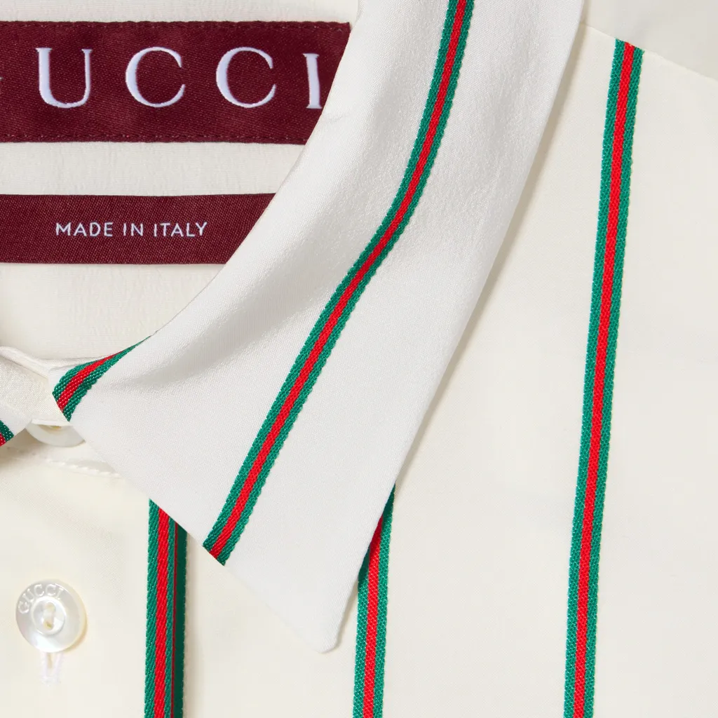 Web Silk Jacquard Shirt