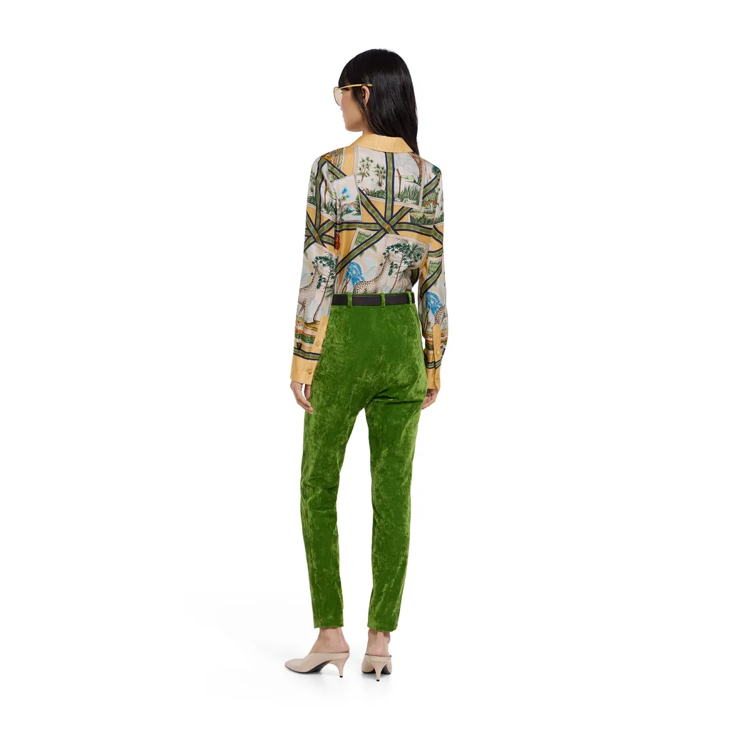 Printed Silk Twill Shirt