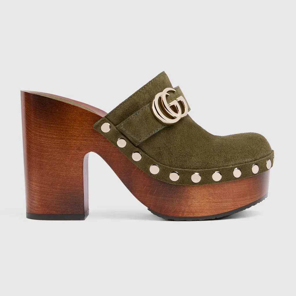 Platform Clog With Double G