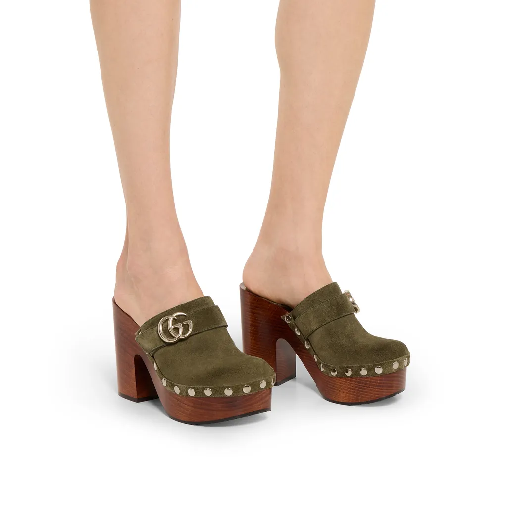 Platform Clog With Double G