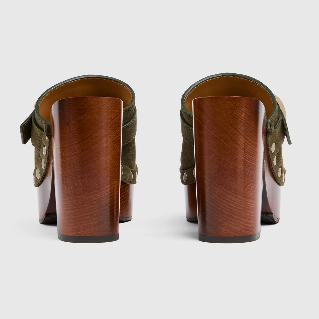 Platform Clog With Double G