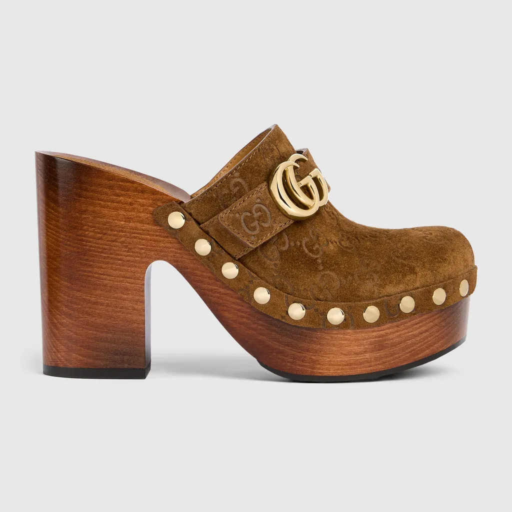 Platform Clog With Double G