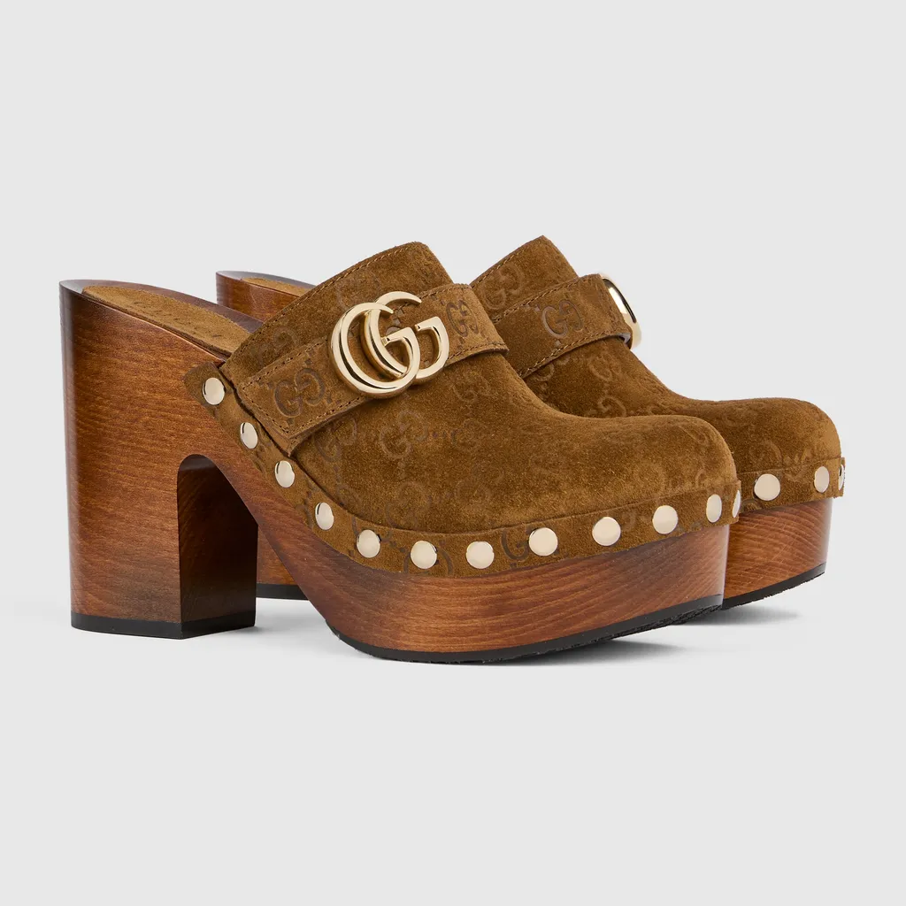 Platform Clog With Double G