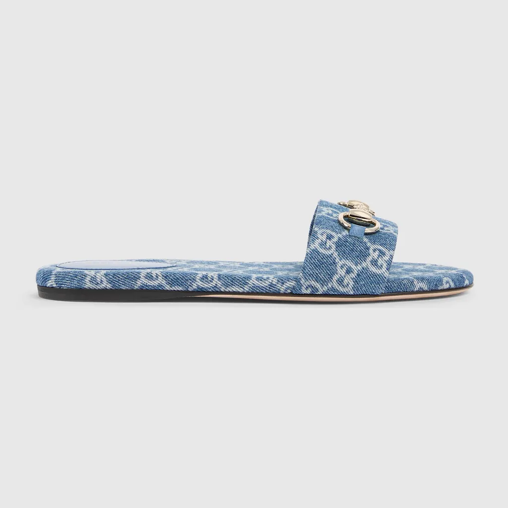 Slide Sandal With Horsebit
