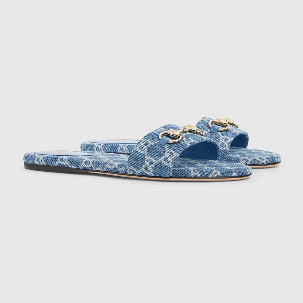 Slide Sandal With Horsebit