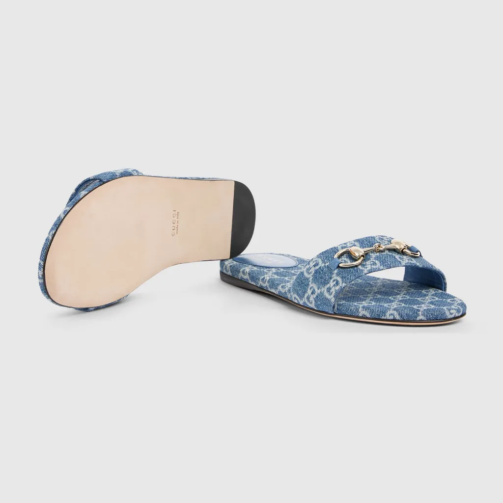 Slide Sandal With Horsebit