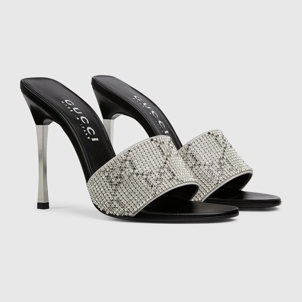 Crystal Bombshell Slide Sandal