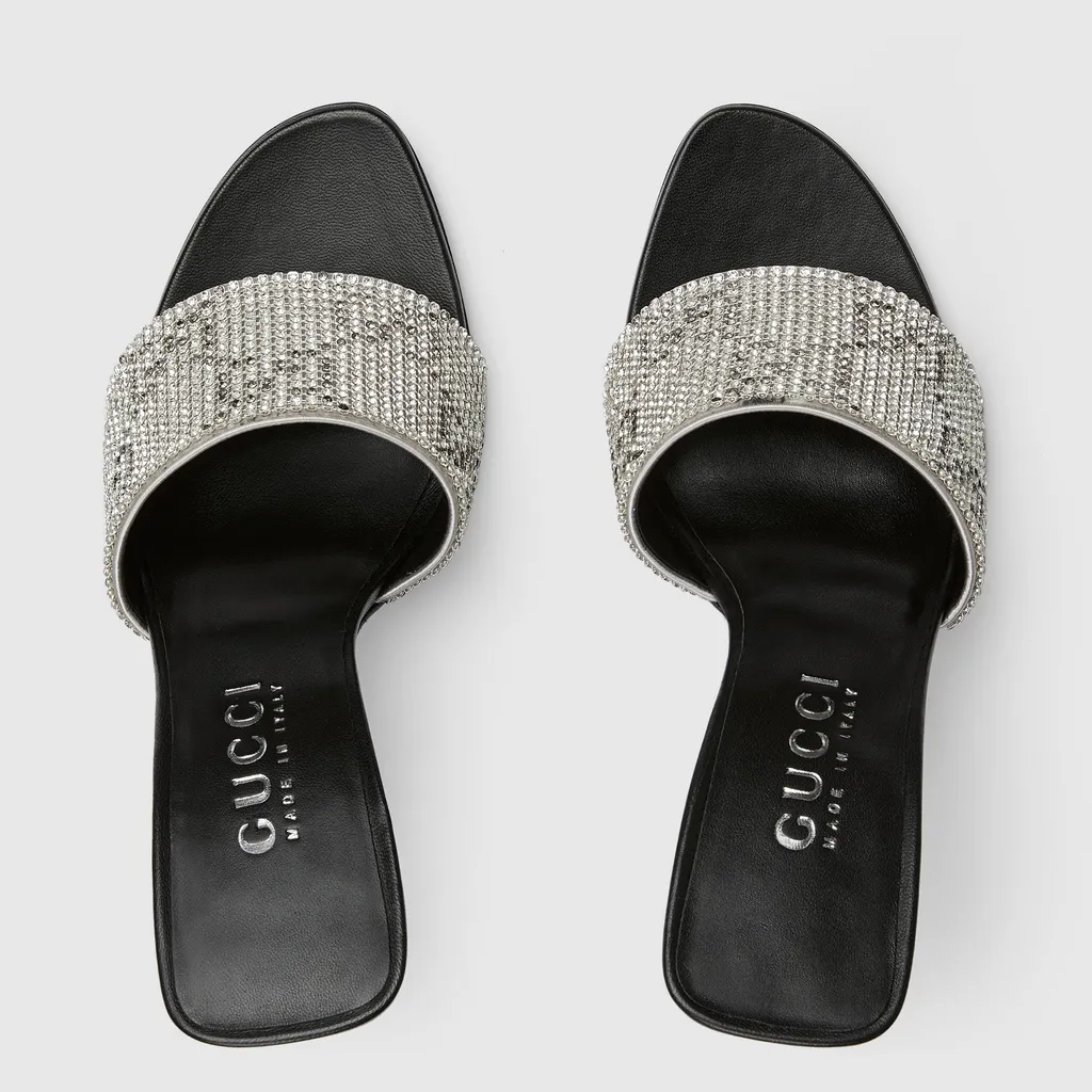 Crystal Bombshell Slide Sandal
