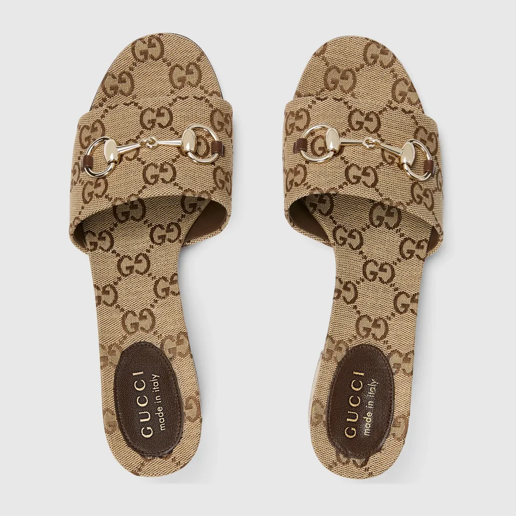 Slide Sandal With Horsebit