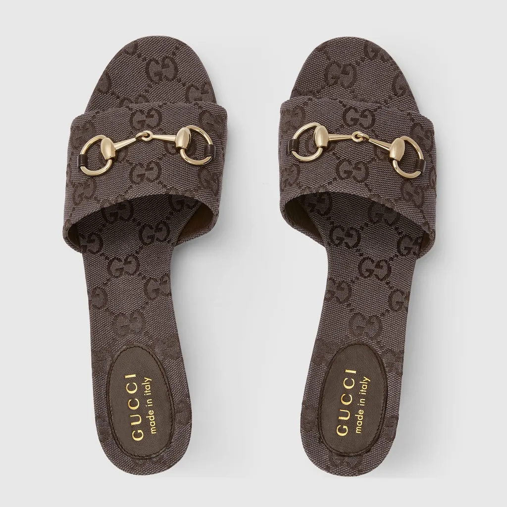 Slide Sandal With Horsebit