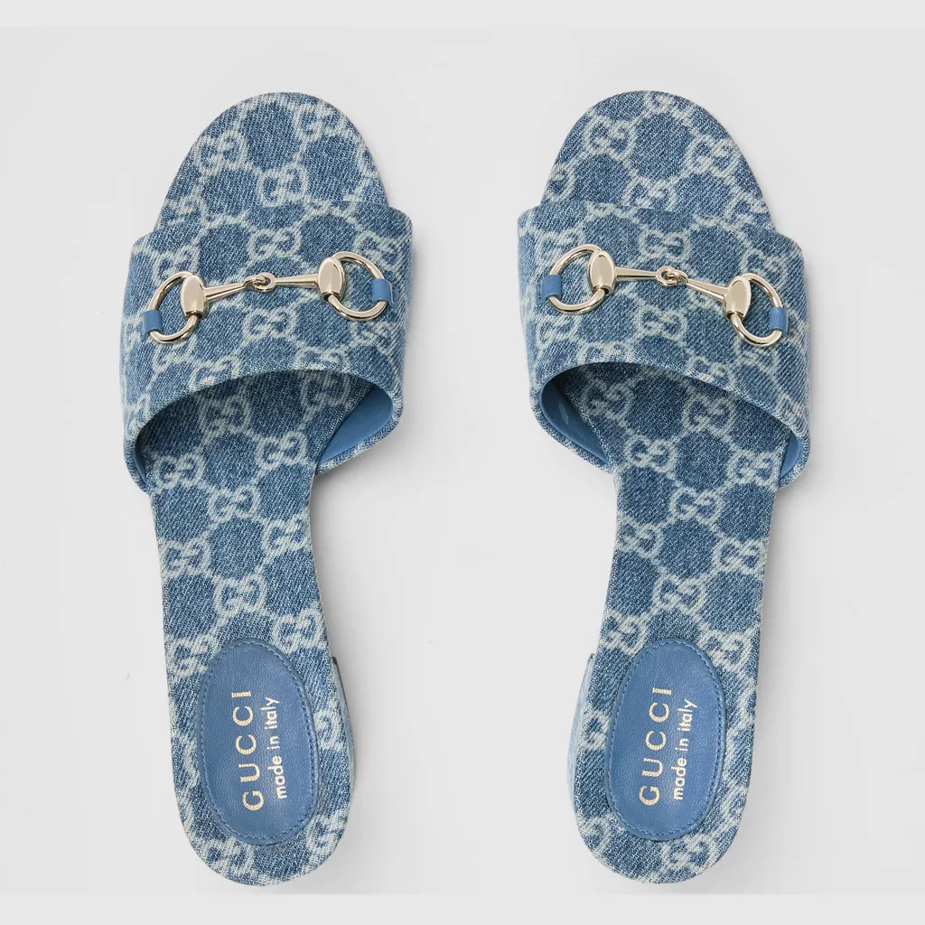 Slide Sandal With Horsebit