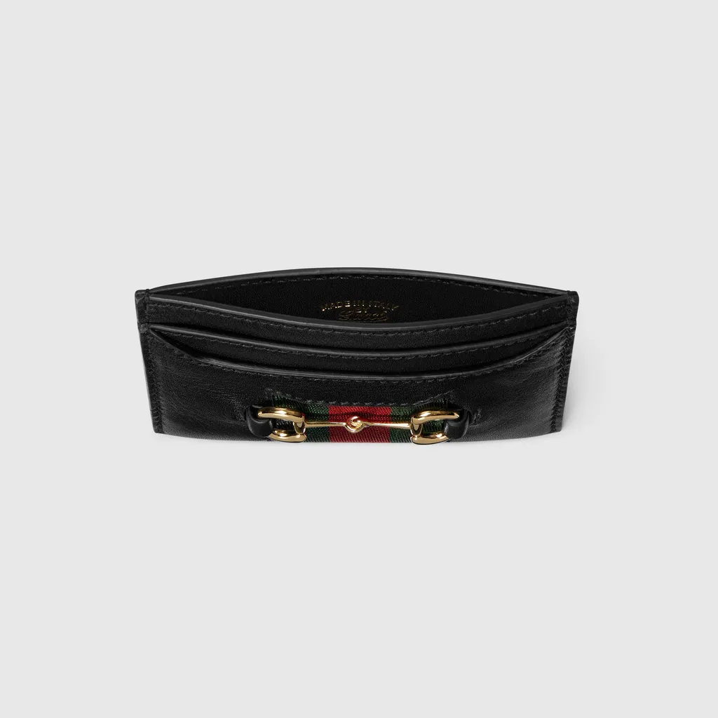 Gucci Horsebit Web Card Case