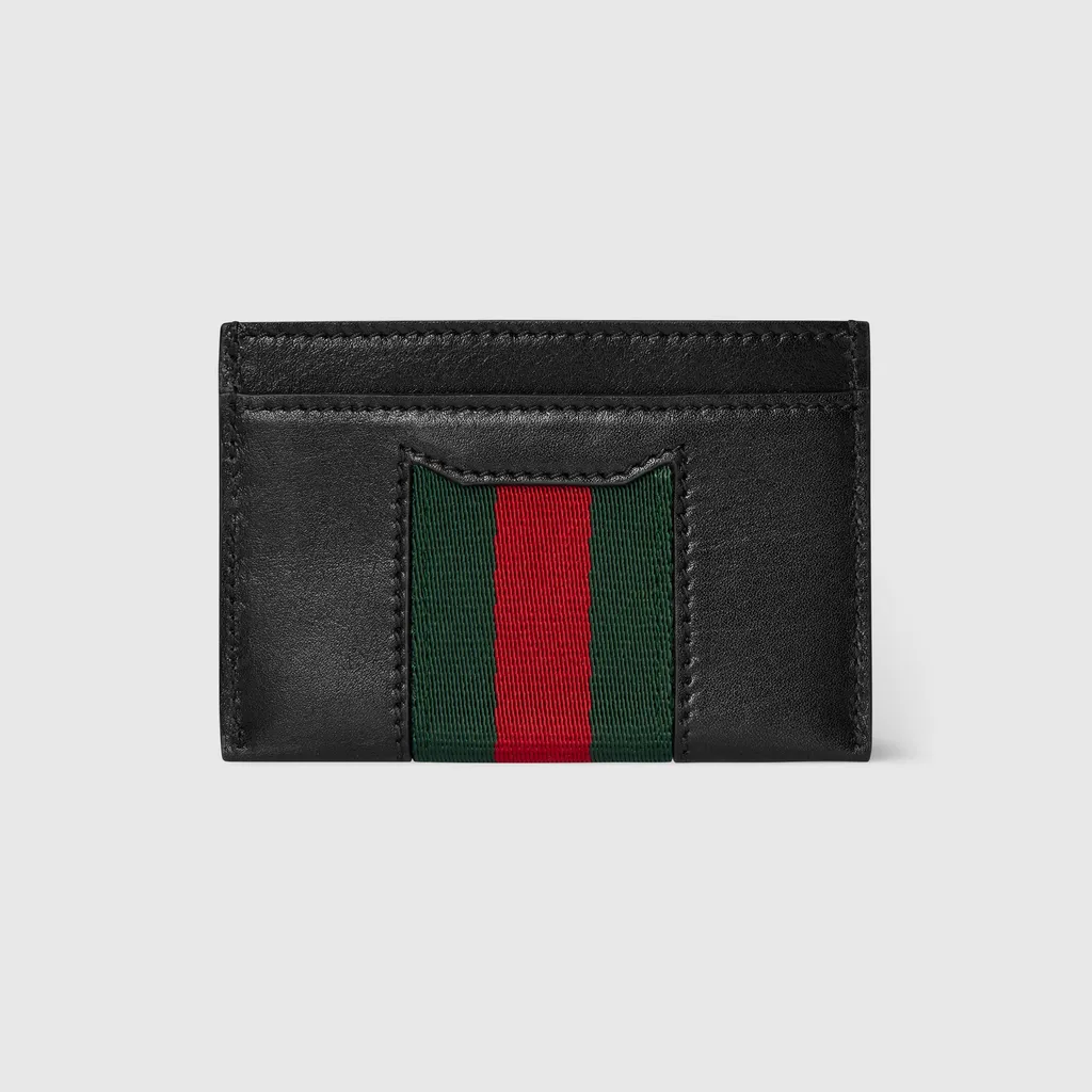 Gucci Horsebit Web Card Case