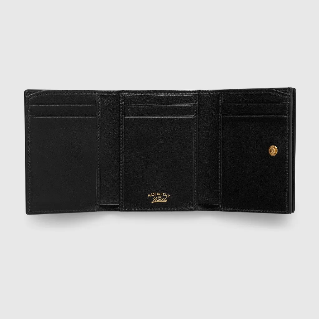 Gucci Horsebit Web Small Tri-Fold Wallet