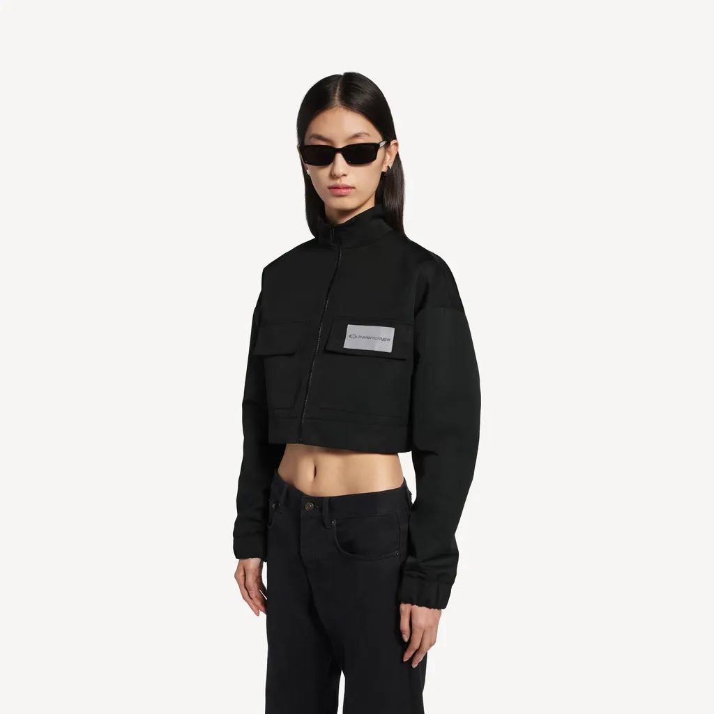 Cropped Tracksuit Jacket
