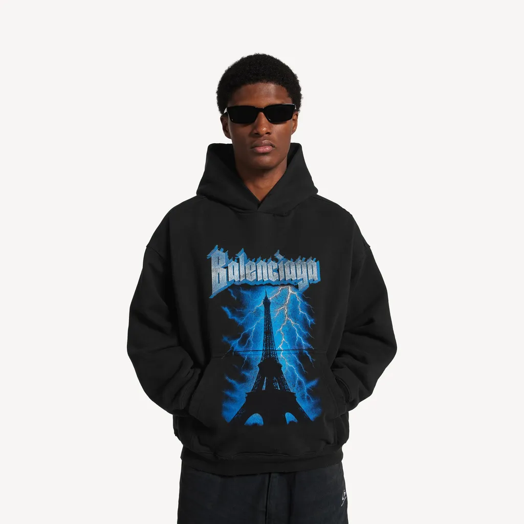 Paris Thunderstorm Hoodie Medium Fit