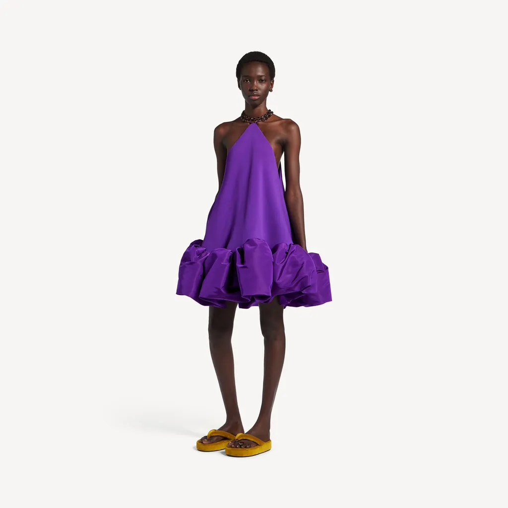 Halter Balloon Mini Dress
