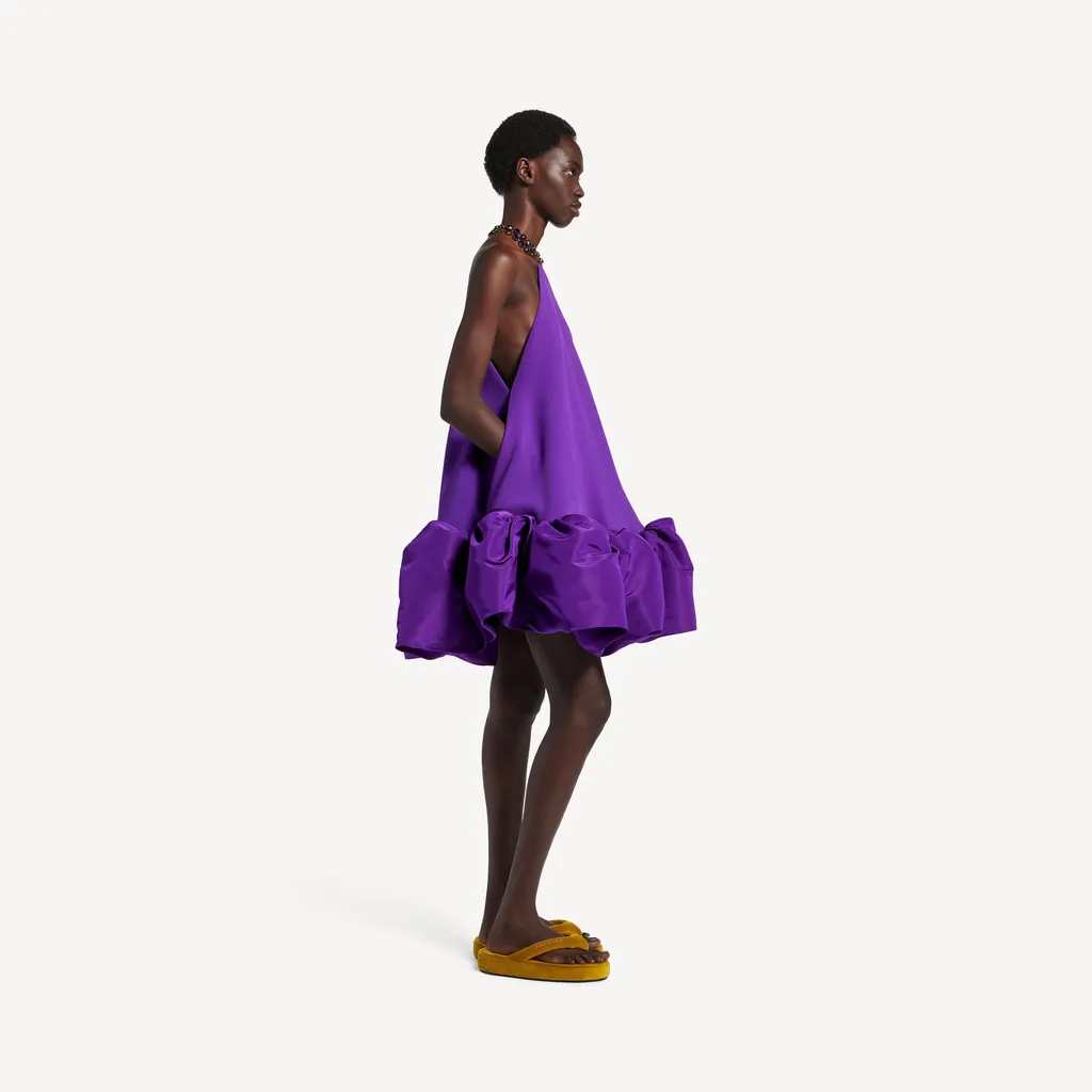 Halter Balloon Mini Dress