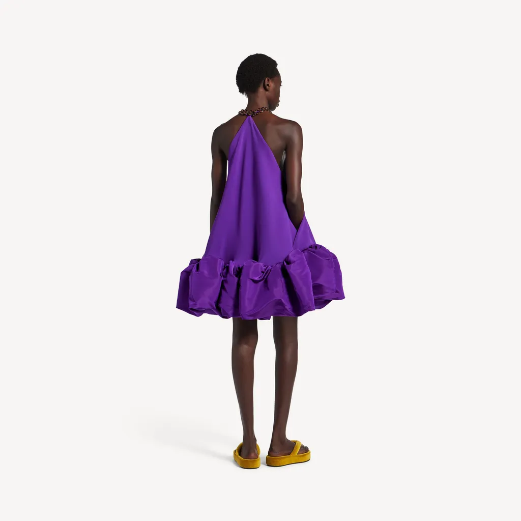 Halter Balloon Mini Dress