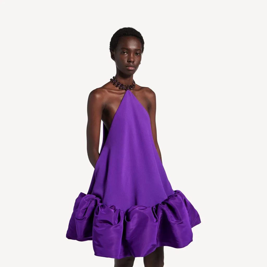 Halter Balloon Mini Dress
