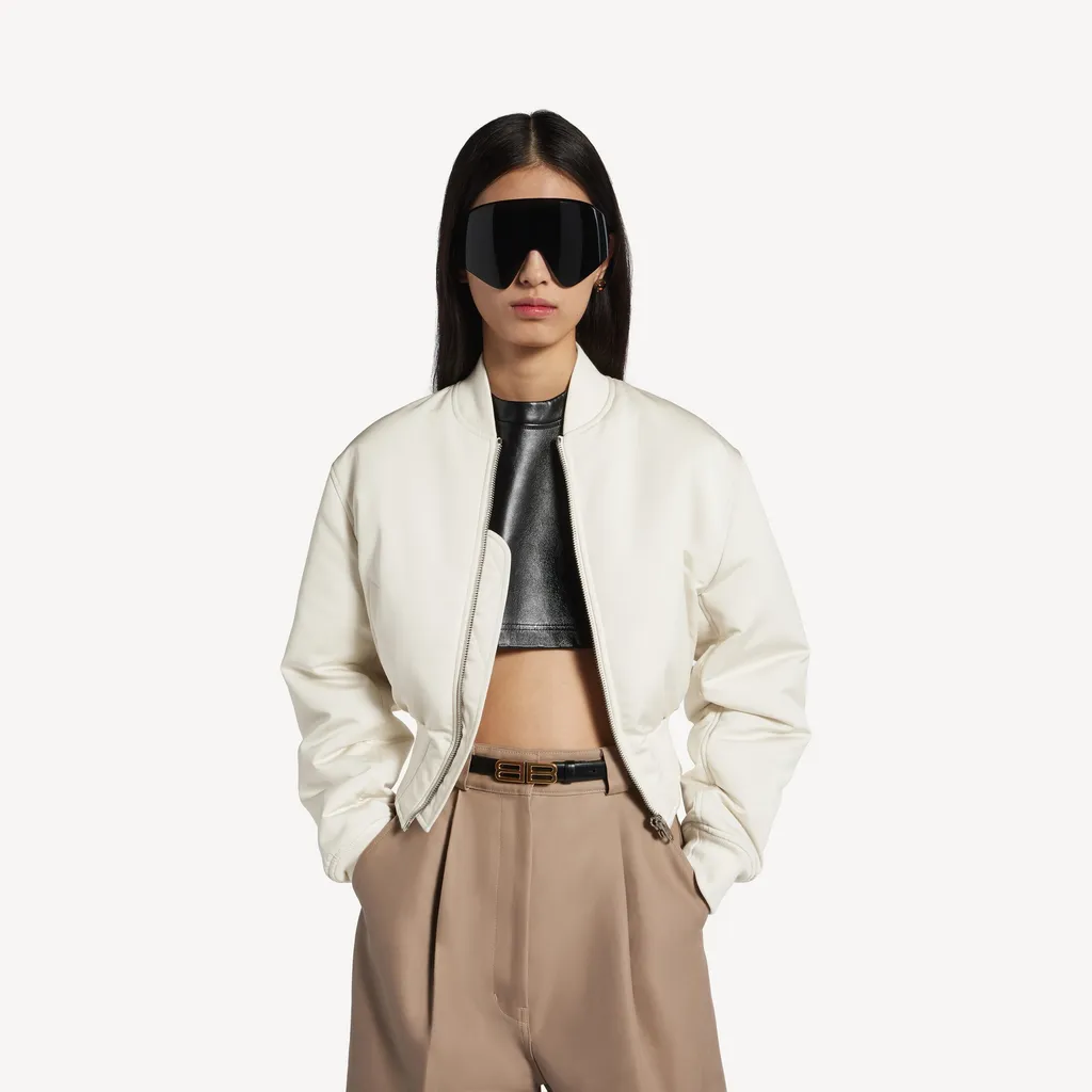 Cropped Bomber Jacket