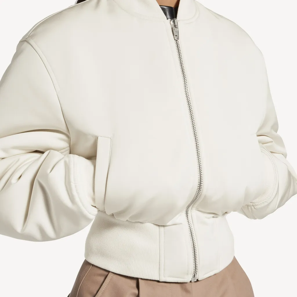 Cropped Bomber Jacket