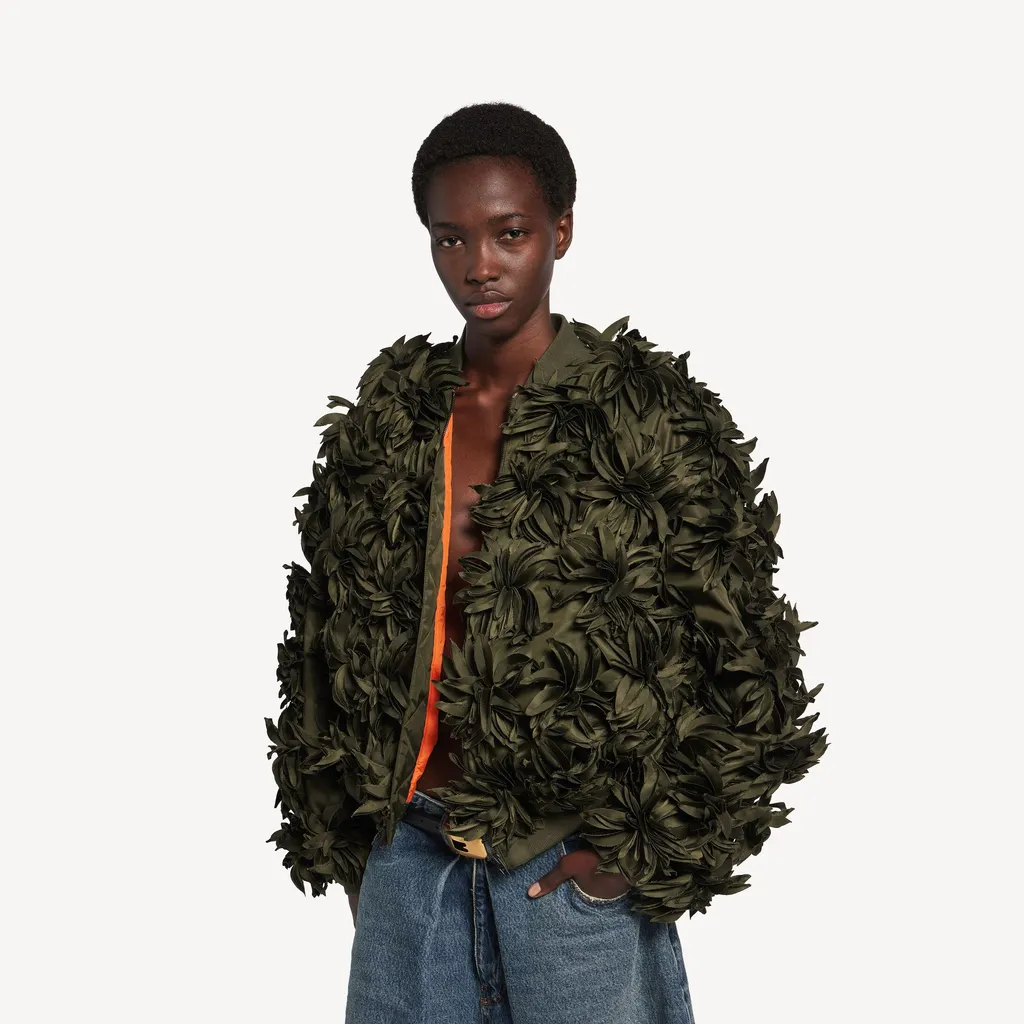 Flowers Cocoon Bomber