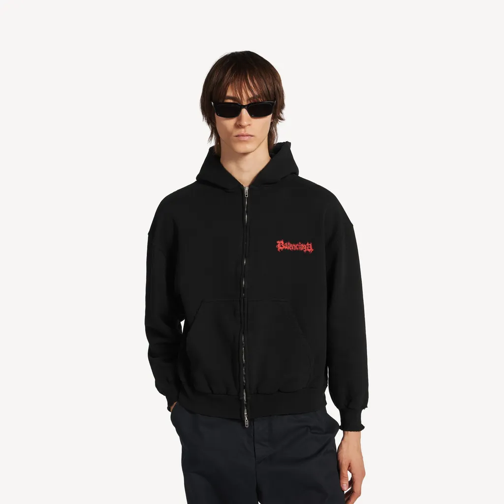 Salon De Couture Zip-Up Hoodie Regular Fit