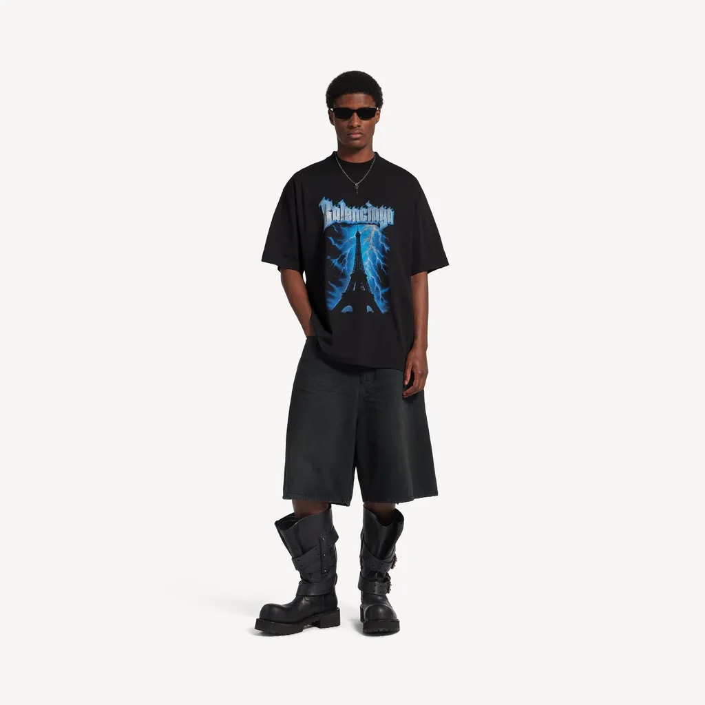 Paris Thunderstorm Oversized T-Shirt