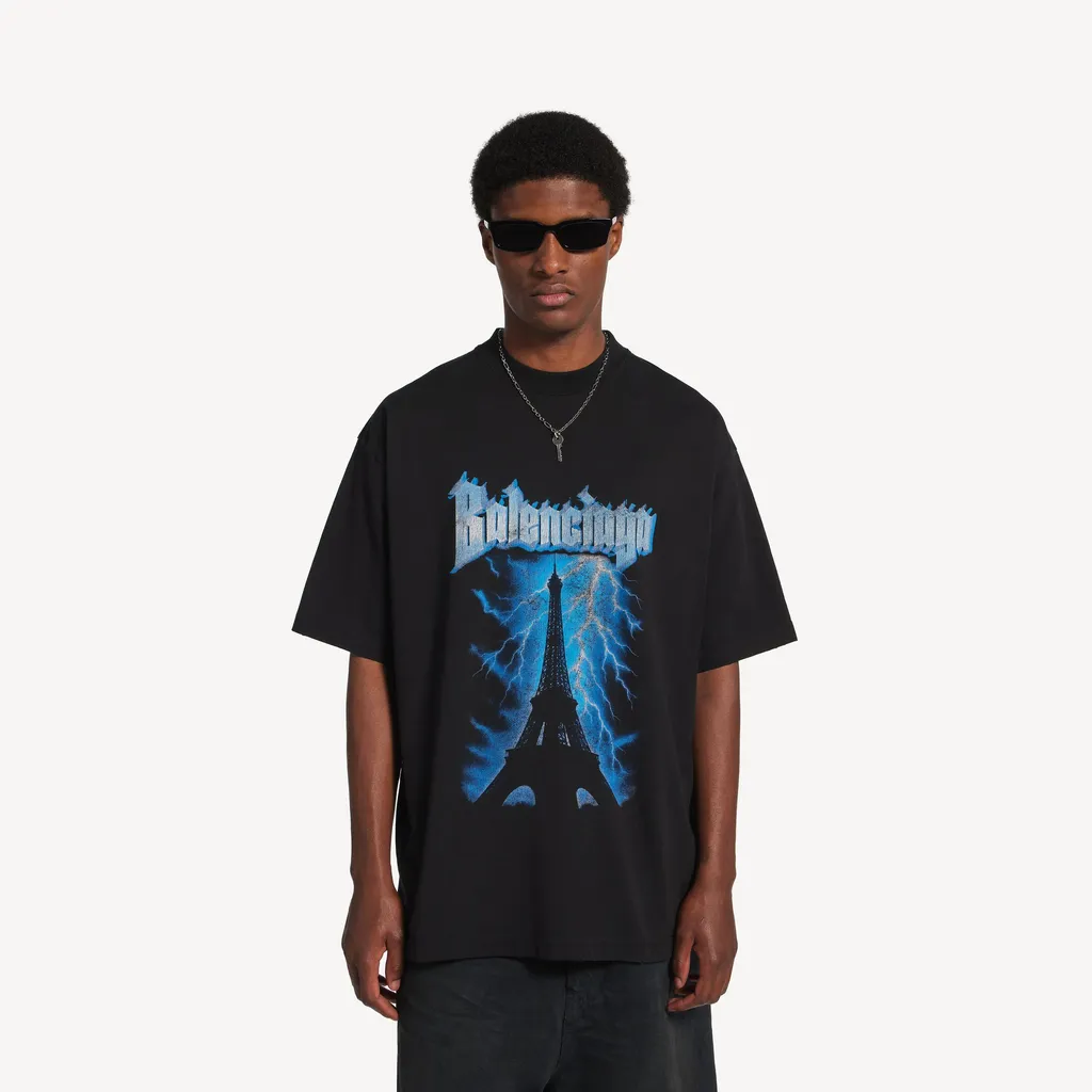 Paris Thunderstorm Oversized T-Shirt