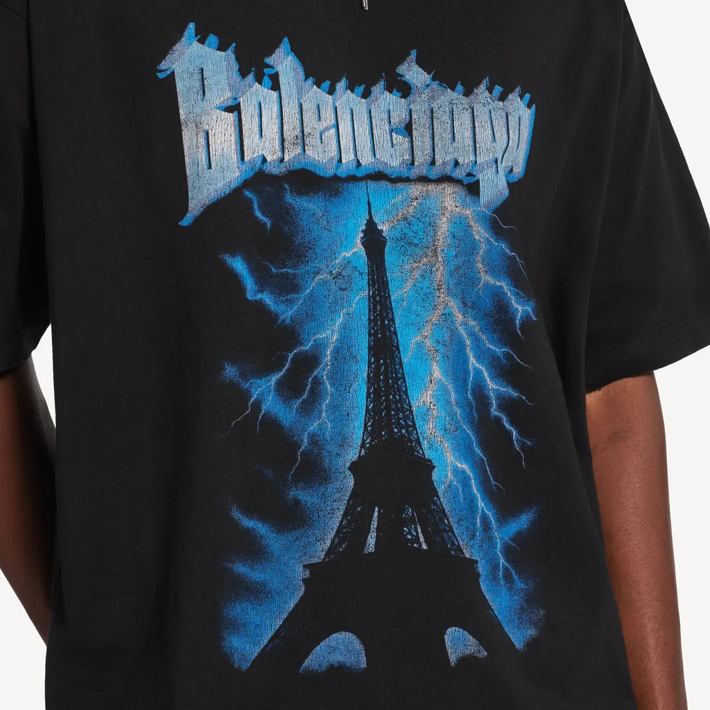 Paris Thunderstorm Oversized T-Shirt