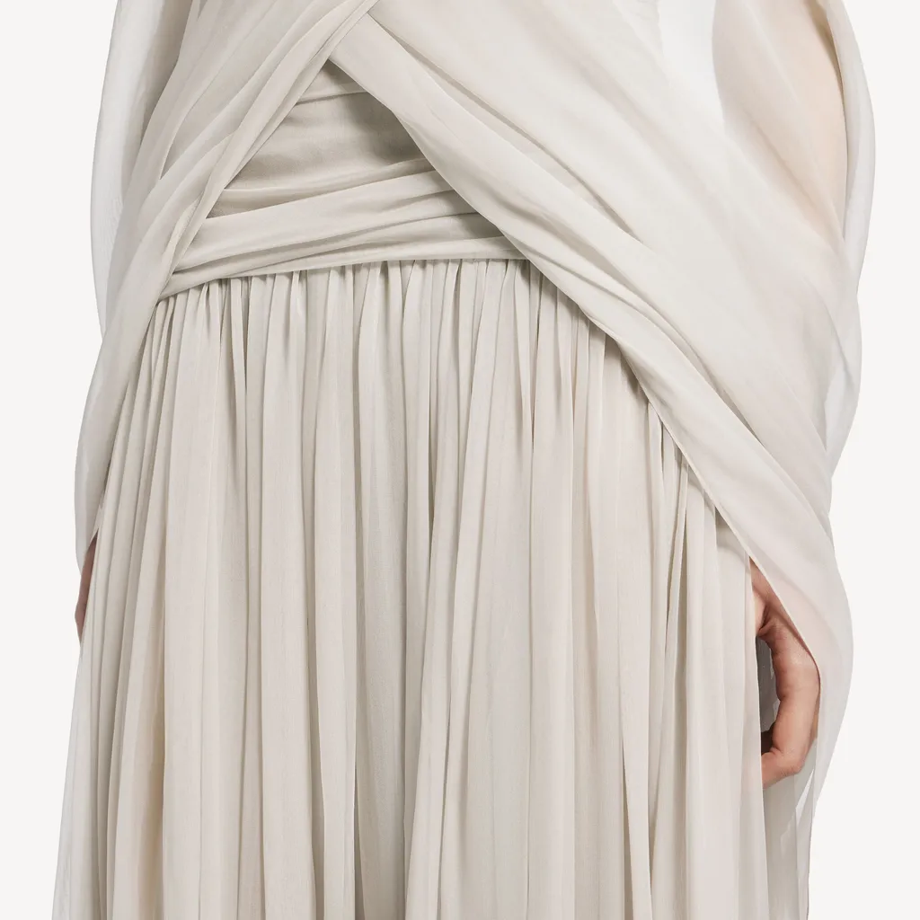 Draped Bustier Dress