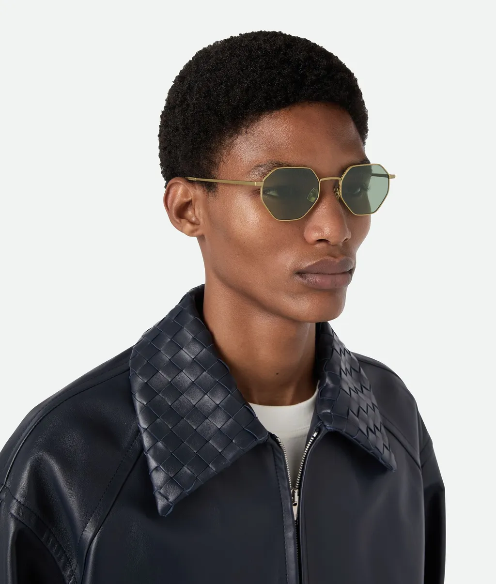 Intrecciato Geometrical Sunglasses