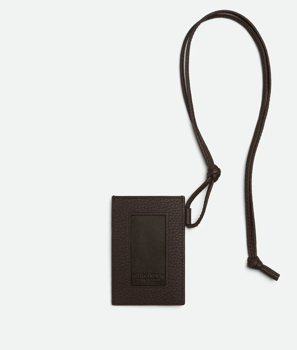 Intrecciato Badge Holder